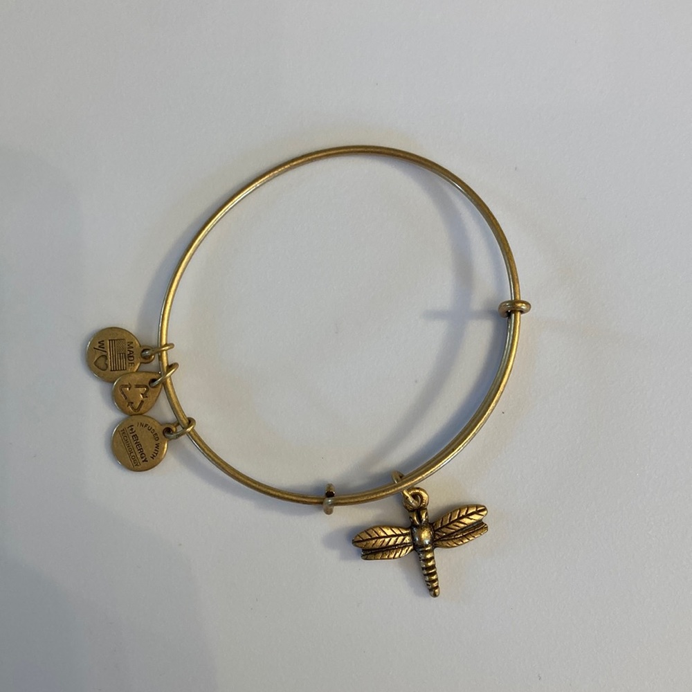 Alex and Ani - Gold Dragonfly Bangle